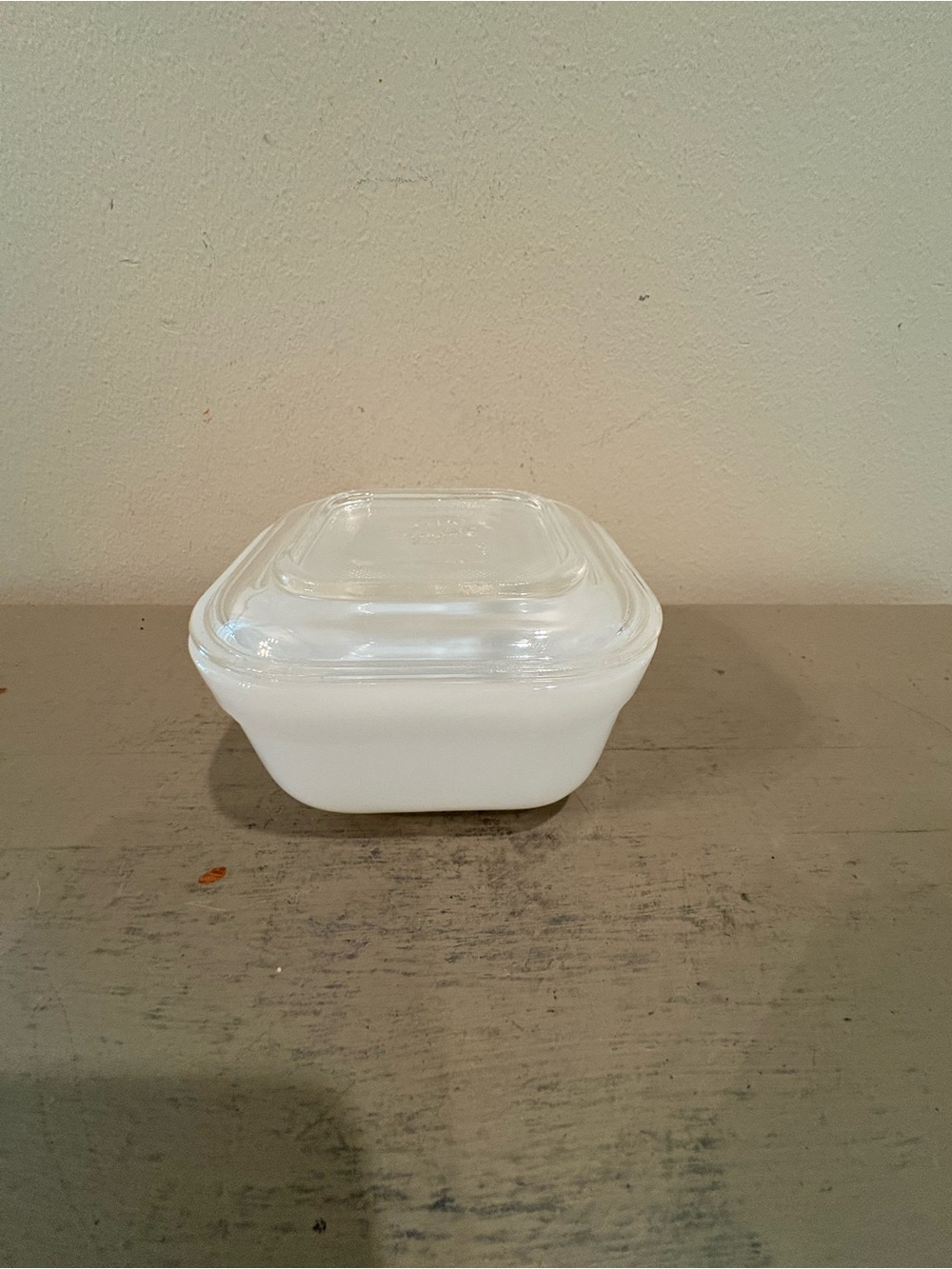 VTG Fire King Square Milk Grass Refrigerator Dish